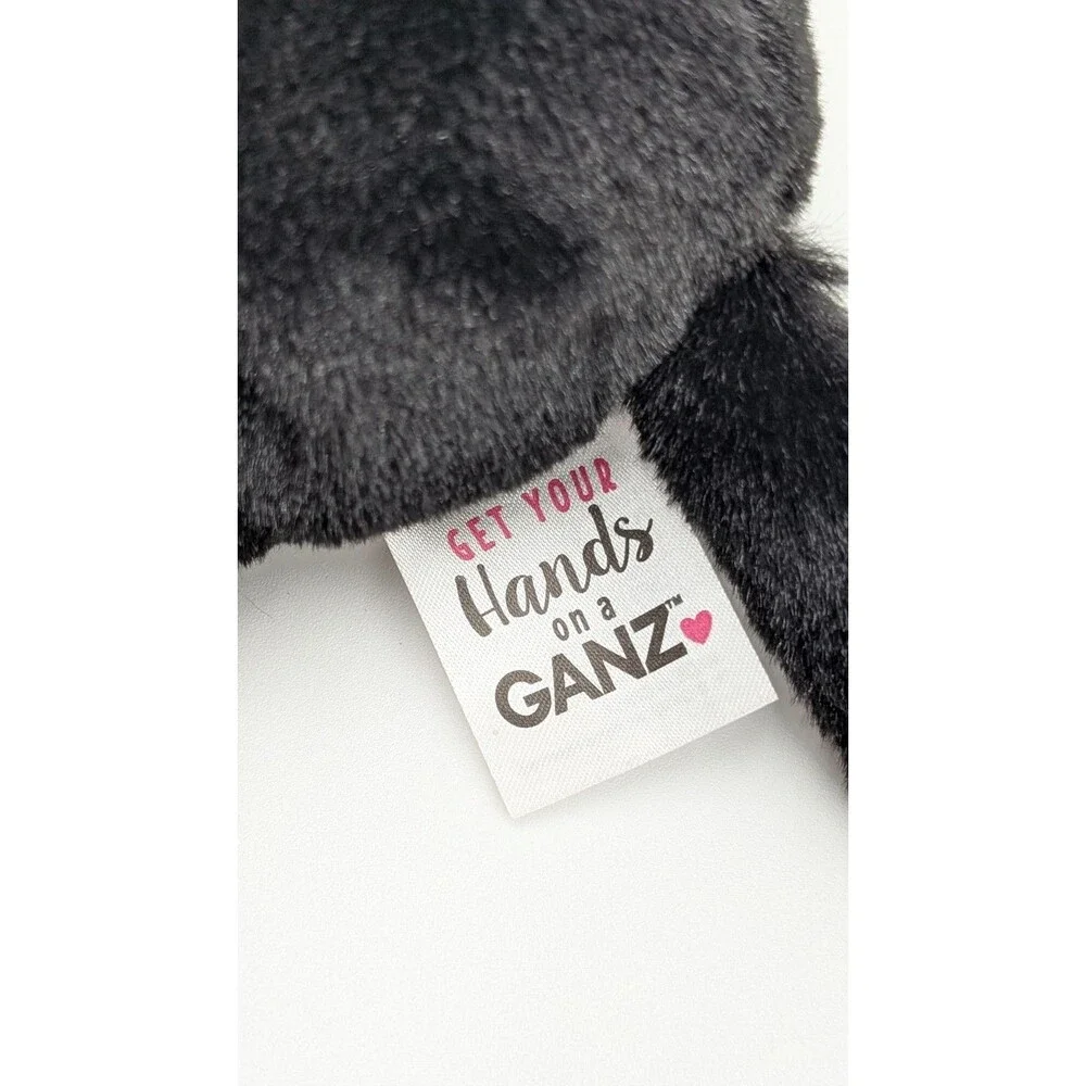 Get Your Hands On A Ganz Black and White Tuxedo Cat Plush 7” Blue Eyes Pink Nose